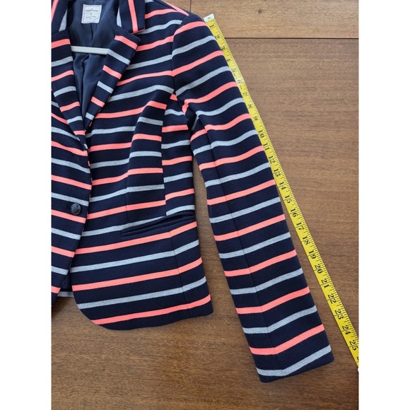 The Academy Blazer Gap Navy Neon Coral Sz 6 - Picture 6 of 10